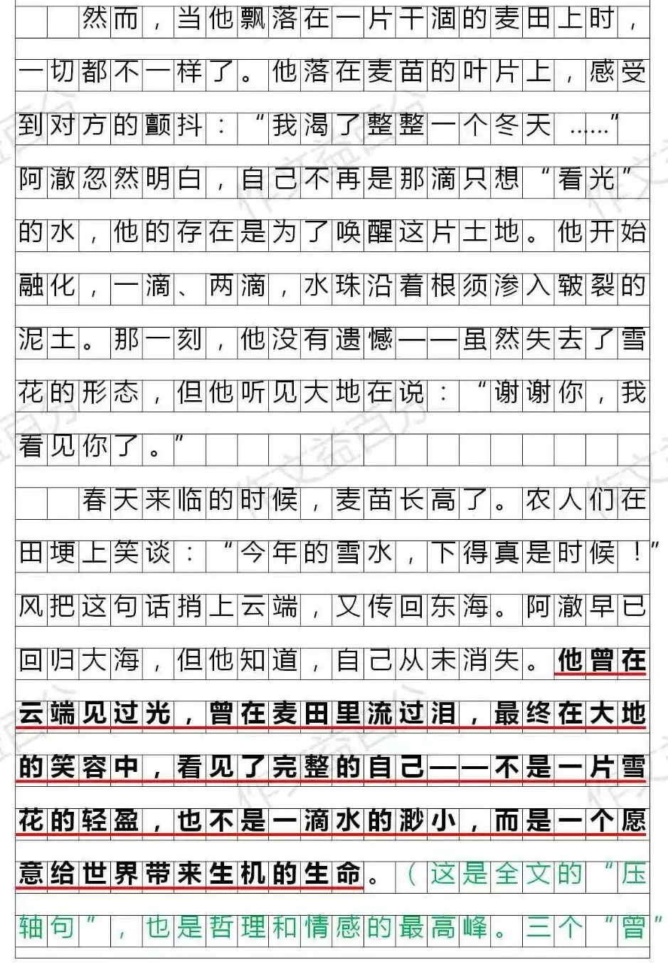 【备考2027】2026浙江中考真题:云端的信 | 成长类 | 想象类高分作文技法 | 转换视角 | 标题新颖 | 开头结尾-第3张图片-四季读书网