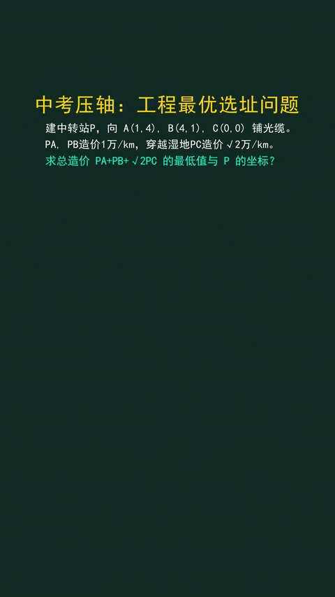 中考压轴题 加权费马点-第1张图片-四季读书网