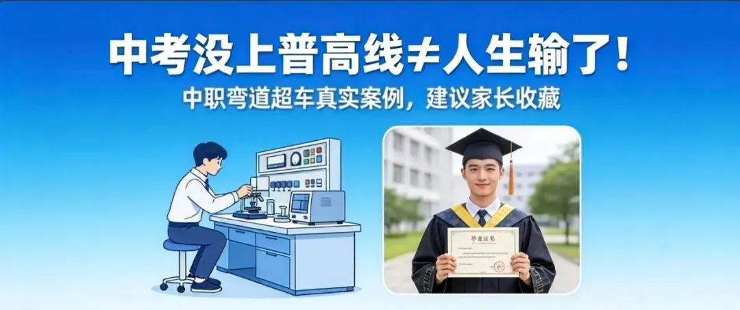 中考没上普高线≠人生输了!中职弯道超车真实案例,建议家长收藏-第1张图片-四季读书网 中考没上普高线≠人生输了!中职弯道超车真实案例,建议家长收藏-第1张图片-四季读书网