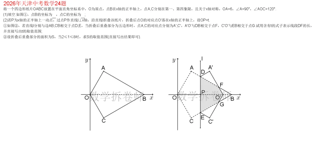 2026年天津中考数学24题(三种情况要考虑)动图演示-第1张图片-四季读书网 2026年天津中考数学24题(三种情况要考虑)动图演示-第1张图片-四季读书网
