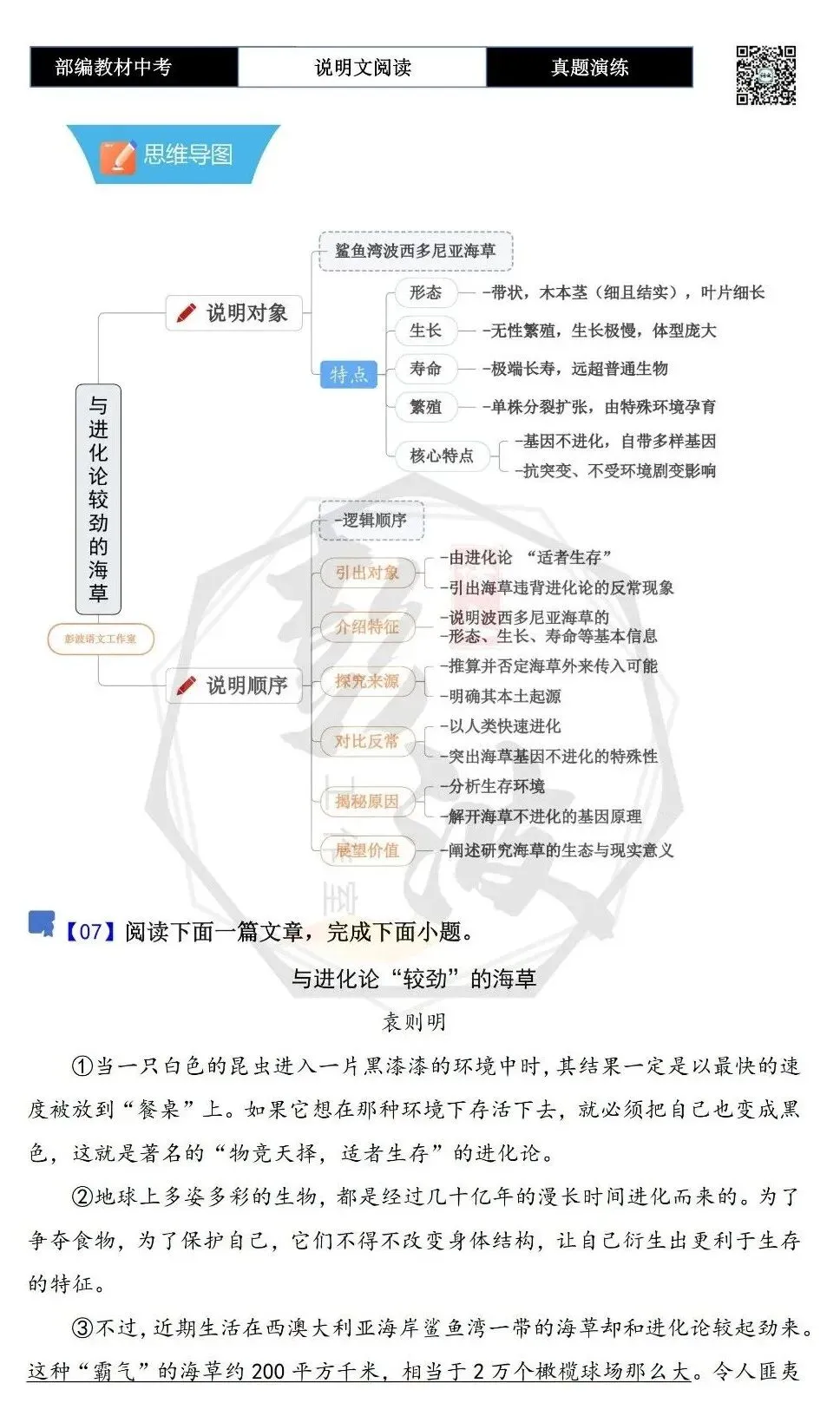 【中考专项-说明文阅读9讲】课件+文本+例文实战-04说明文语言赏析(5元)-第56张图片-四季读书网