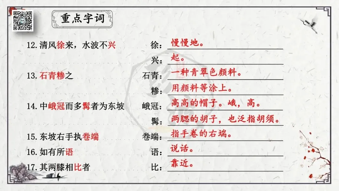 【中考专项复习课件】文言文40篇-24《核舟记》-第20张图片-四季读书网