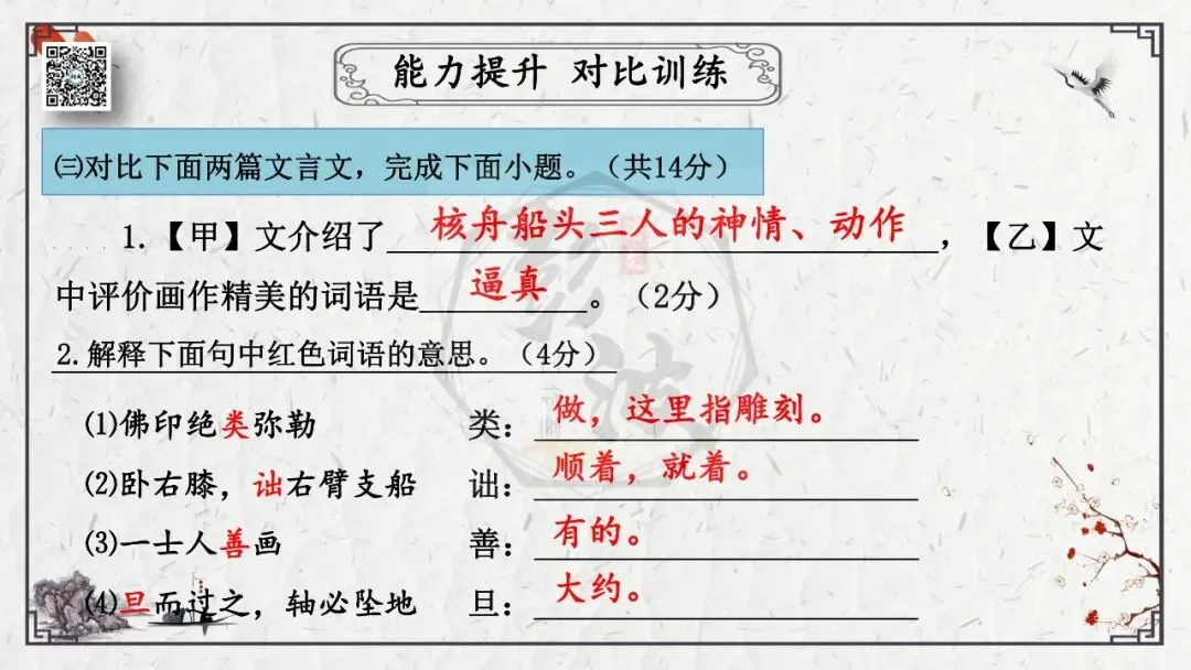 【中考专项复习课件】文言文40篇-24《核舟记》-第56张图片-四季读书网
