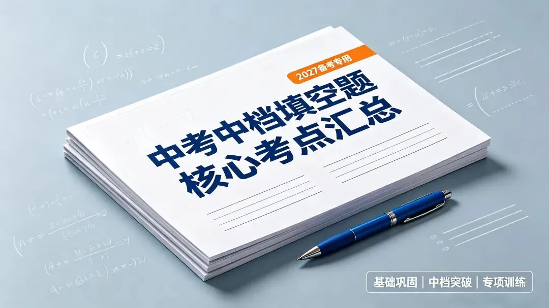 中考中档填空题核心考点汇总(2027备考专用)-第1张图片-四季读书网 中考中档填空题核心考点汇总(2027备考专用)-第1张图片-四季读书网