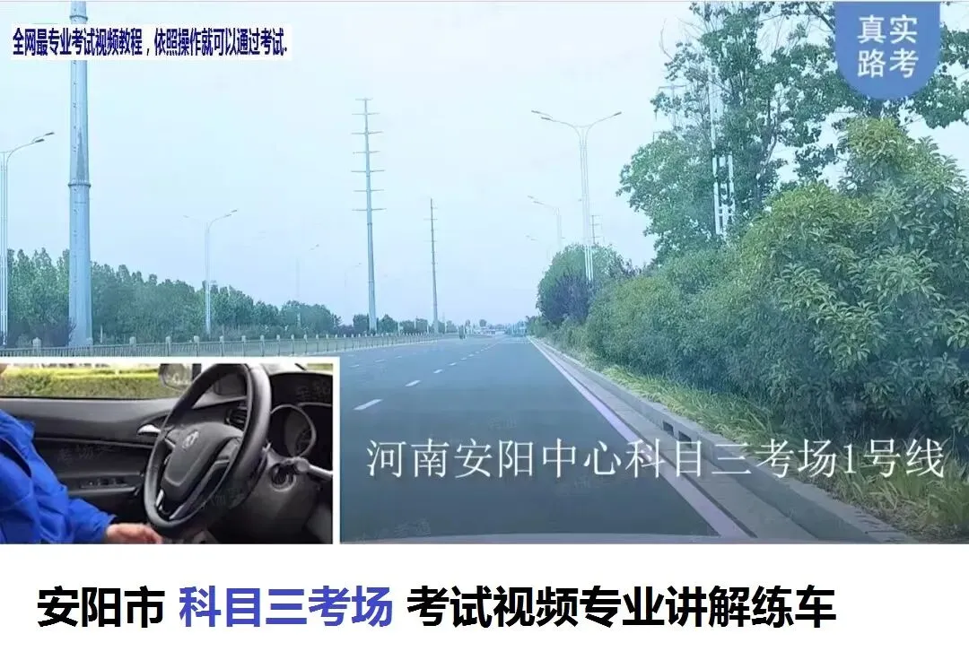 安阳市科目二,科目三考场考试视频专业讲解路线图模拟练车新手陪练教程-第9张图片-四季读书网