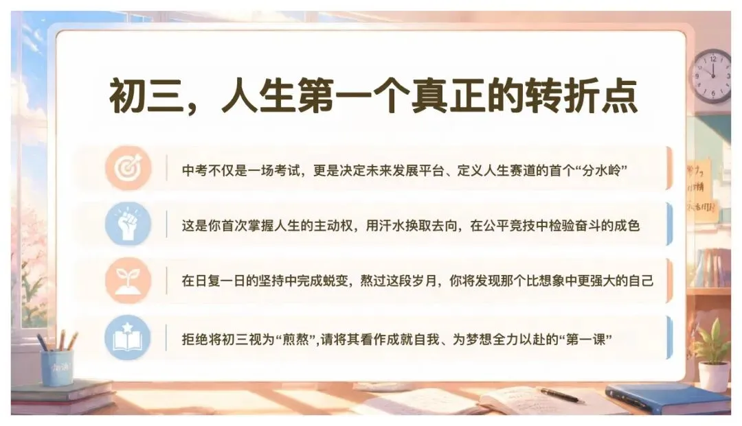 初三开学第一课:读懂冠军逻辑,好好备战中考-第8张图片-四季读书网