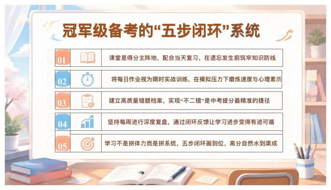 初三开学第一课:读懂冠军逻辑,好好备战中考-第12张图片-四季读书网