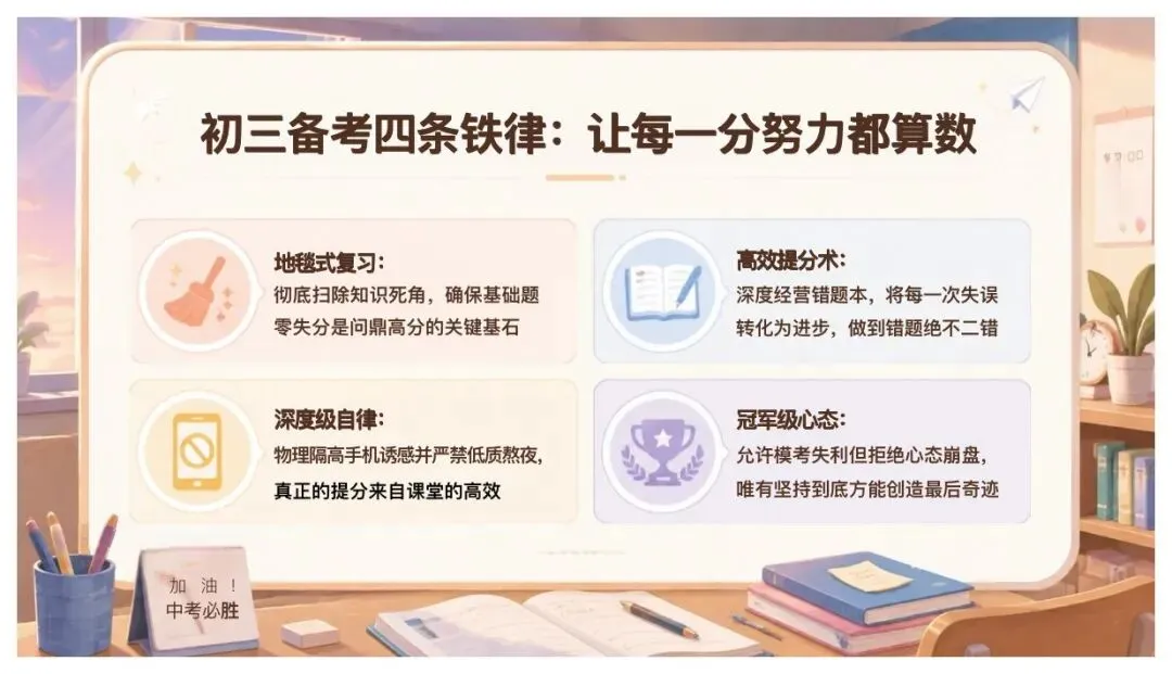 初三开学第一课:读懂冠军逻辑,好好备战中考-第23张图片-四季读书网