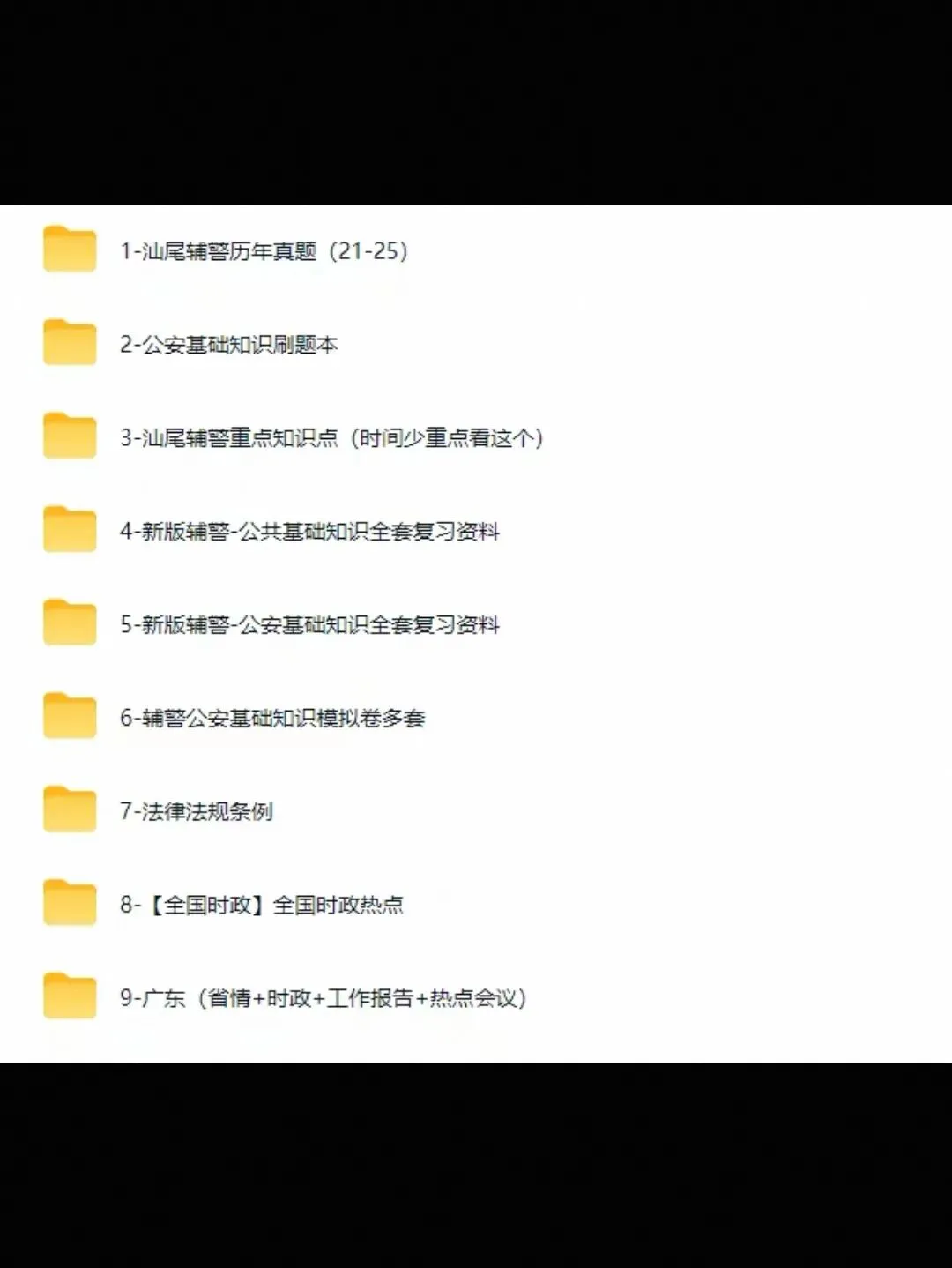 26广东汕尾辅警招聘考试真题21-25公安基础公基资料包-第1张图片-四季读书网