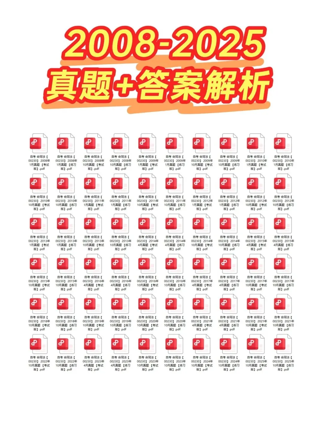 自考00230合同法历年真题,考前十页纸,五色笔记,知识点手册,核心讲义,核心母题,黄金考点,思维导图备考资料新大纲刷题库软件-第3张图片-四季读书网
