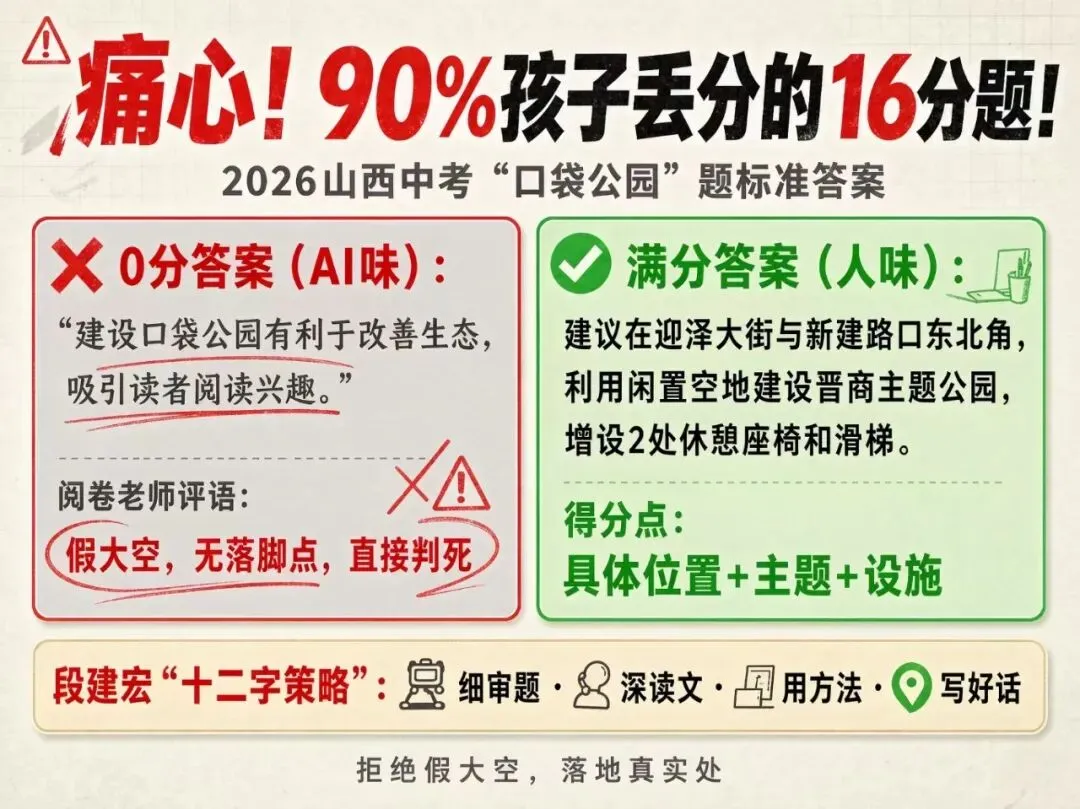 太原中考语文16分大题,90%孩子丢分的原因只有一个-第3张图片-四季读书网