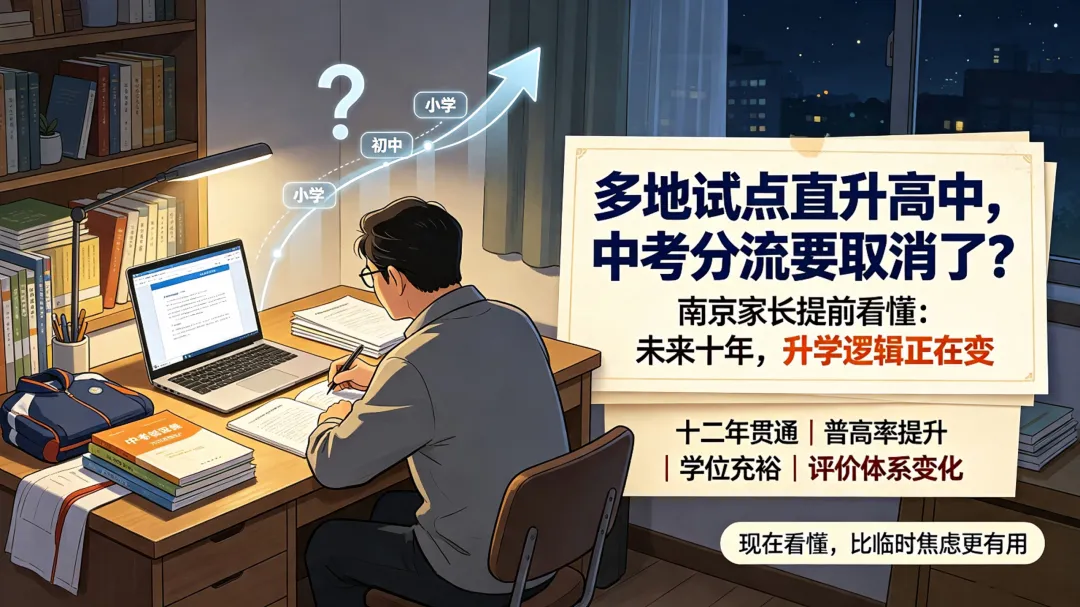 多地试点直升高中,中考分流要取消?南京家长提前看懂:未来十年,升学逻辑正在变-第1张图片-四季读书网
