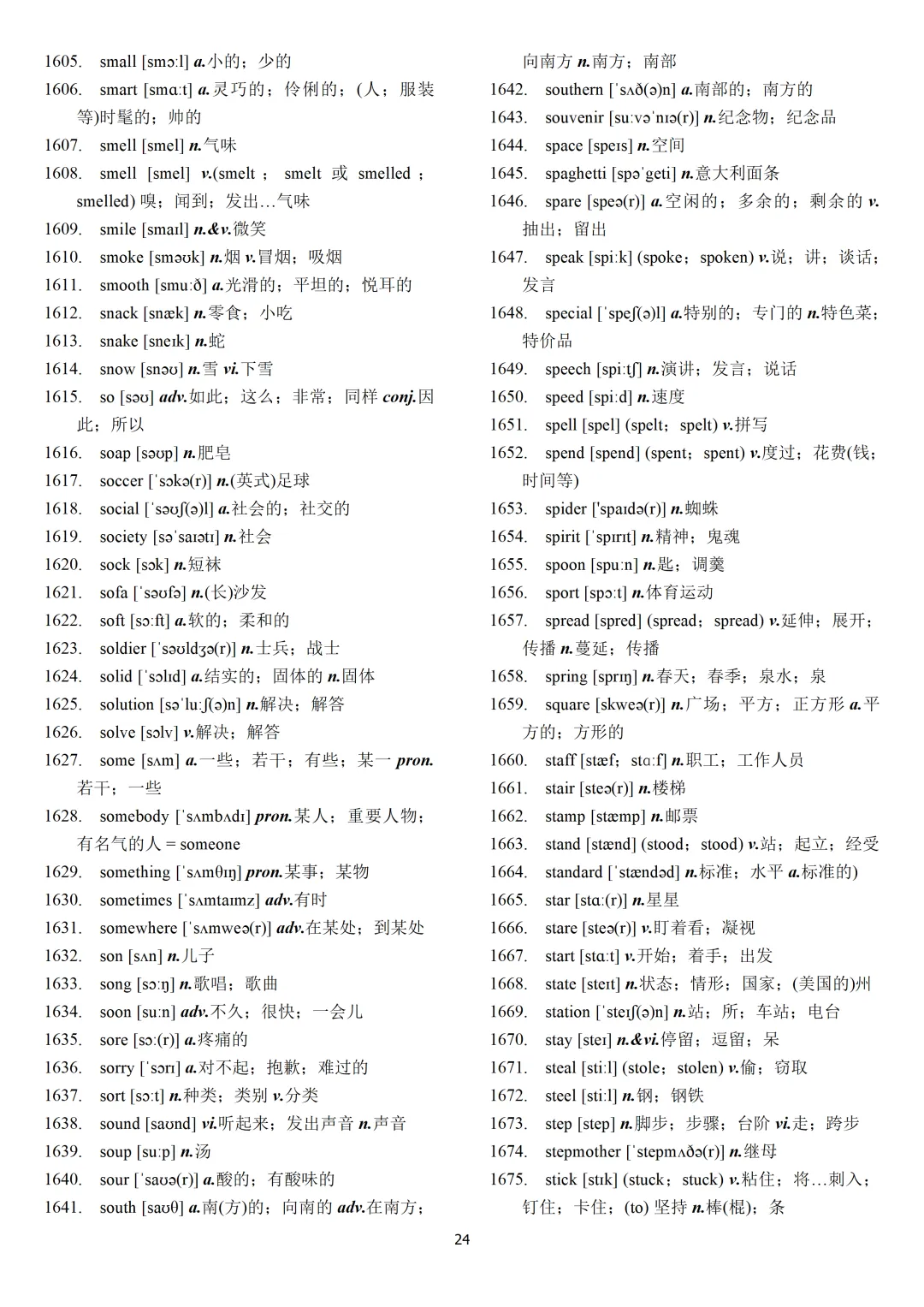 中考英语课标必背2000词【背诵版+默写版】-第26张图片-四季读书网