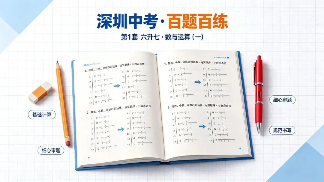 深圳中考·百题百练 · 第1套 六升七 · 数与运算(一)整数、小数、分数四则运算 · 运算顺序 · 小数点点位-第1张图片-四季读书网 深圳中考·百题百练 · 第1套 六升七 · 数与运算(一)整数、小数、分数四则运算 · 运算顺序 · 小数点点位-第1张图片-四季读书网