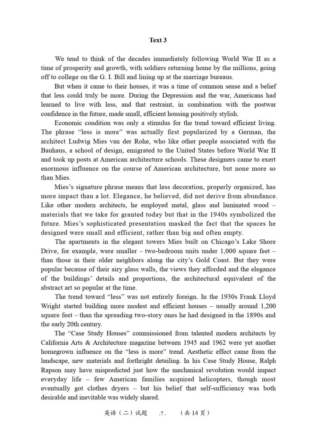 2011年考研英语(二)真题及答案解析-第10张图片-四季读书网