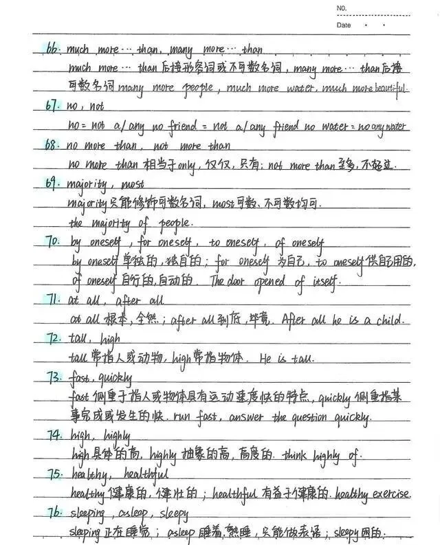 中考状元的英语笔记(114个易混词+词类与句子成分+名词详细笔记梳理)-第9张图片-四季读书网 中考状元的英语笔记(114个易混词+词类与句子成分+名词详细笔记梳理)-第9张图片-四季读书网
