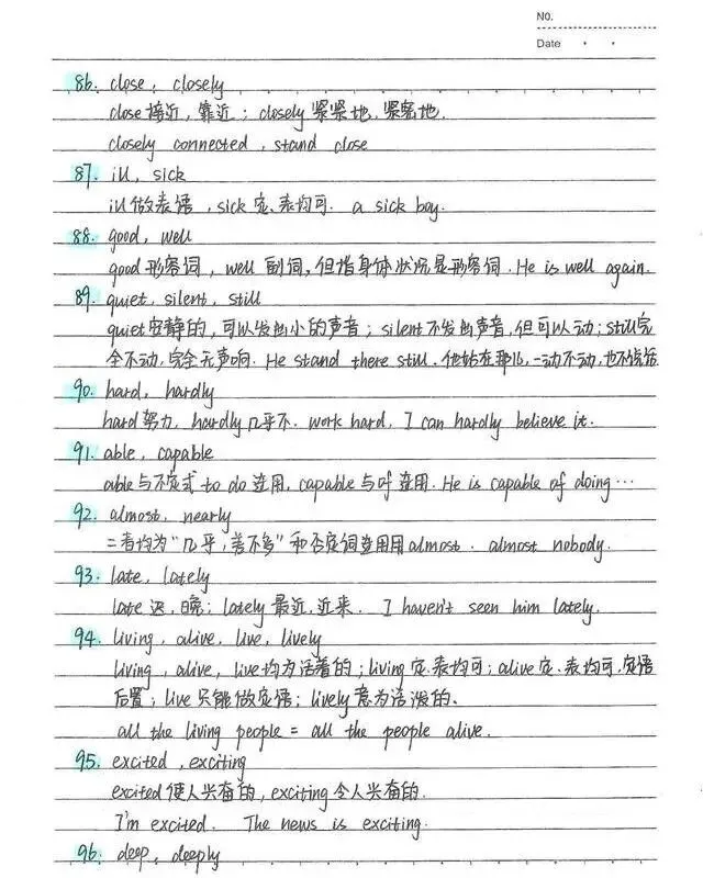 中考状元的英语笔记(114个易混词+词类与句子成分+名词详细笔记梳理)-第11张图片-四季读书网 中考状元的英语笔记(114个易混词+词类与句子成分+名词详细笔记梳理)-第11张图片-四季读书网