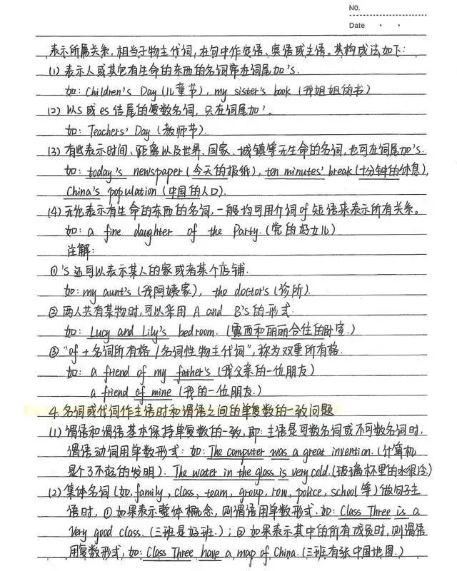 中考状元的英语笔记(114个易混词+词类与句子成分+名词详细笔记梳理)-第17张图片-四季读书网 中考状元的英语笔记(114个易混词+词类与句子成分+名词详细笔记梳理)-第17张图片-四季读书网