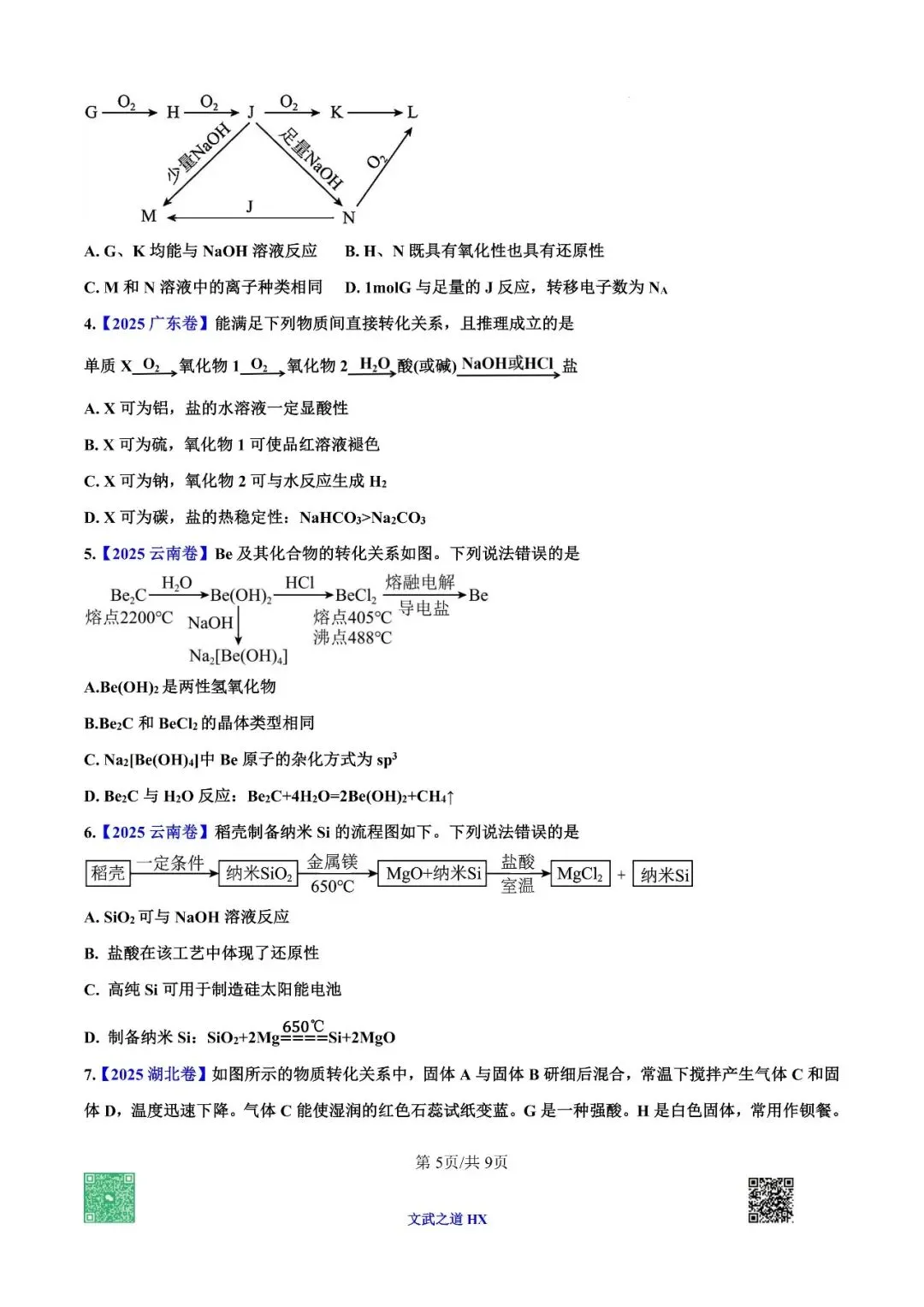 【高考真题研究】专题五 无机框图小工艺-第36张图片-四季读书网 【高考真题研究】专题五 无机框图小工艺-第36张图片-四季读书网