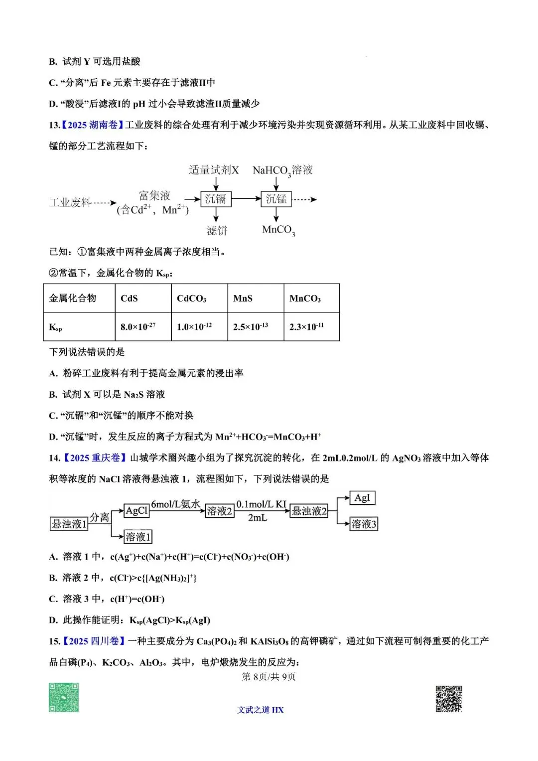 【高考真题研究】专题五 无机框图小工艺-第39张图片-四季读书网 【高考真题研究】专题五 无机框图小工艺-第39张图片-四季读书网