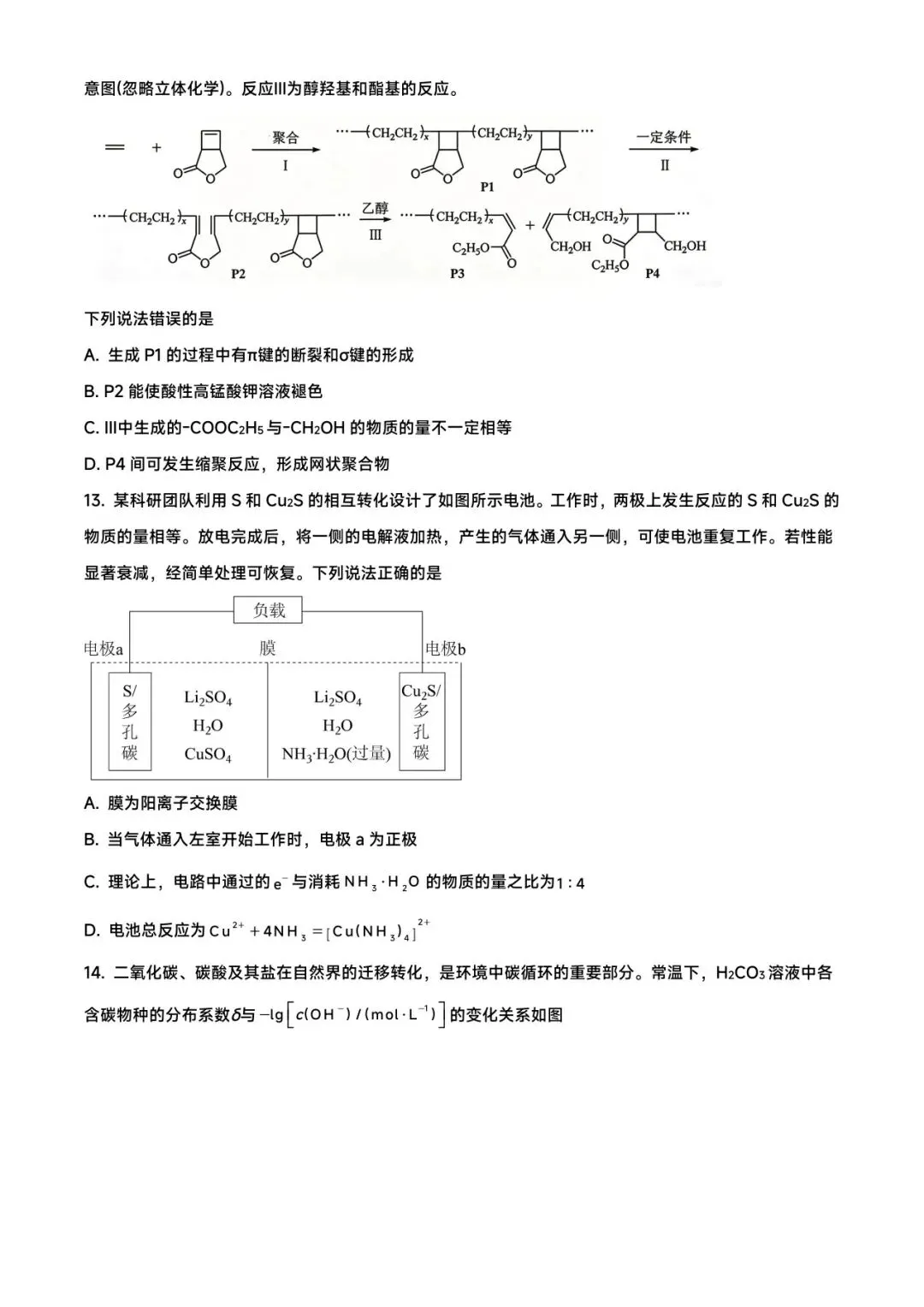 朝化夕拾——2026高考真题(陕晋宁青卷)-第4张图片-四季读书网