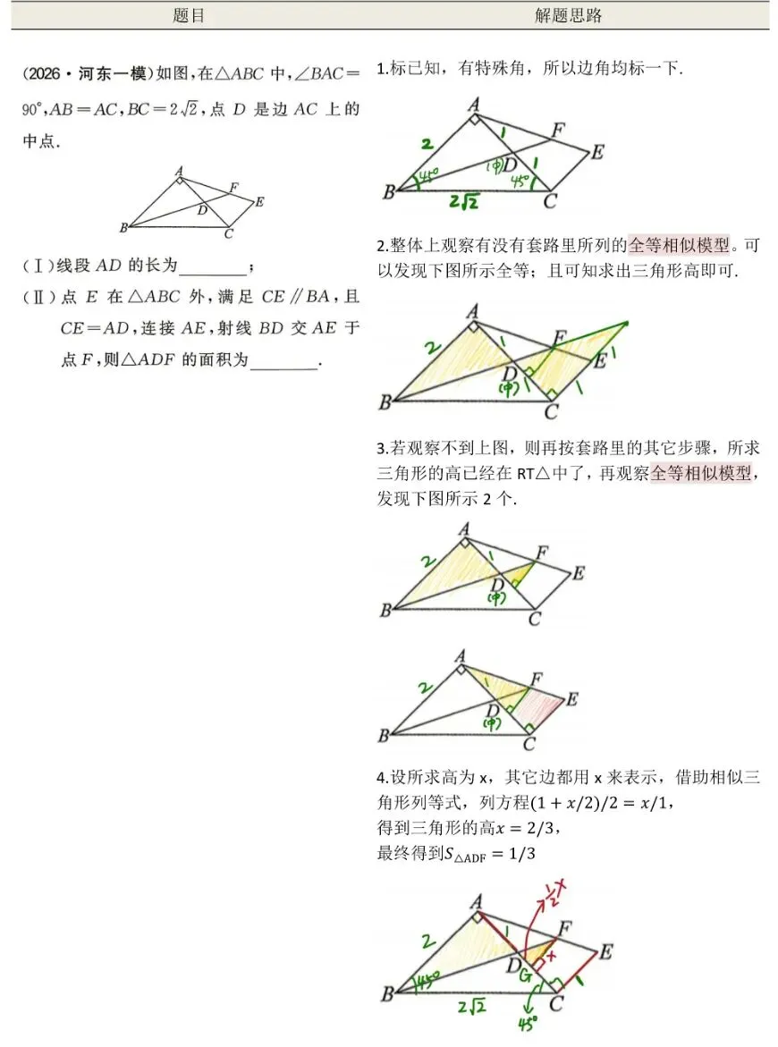 天津中考数学解题套路拆解(2)-第1张图片-四季读书网