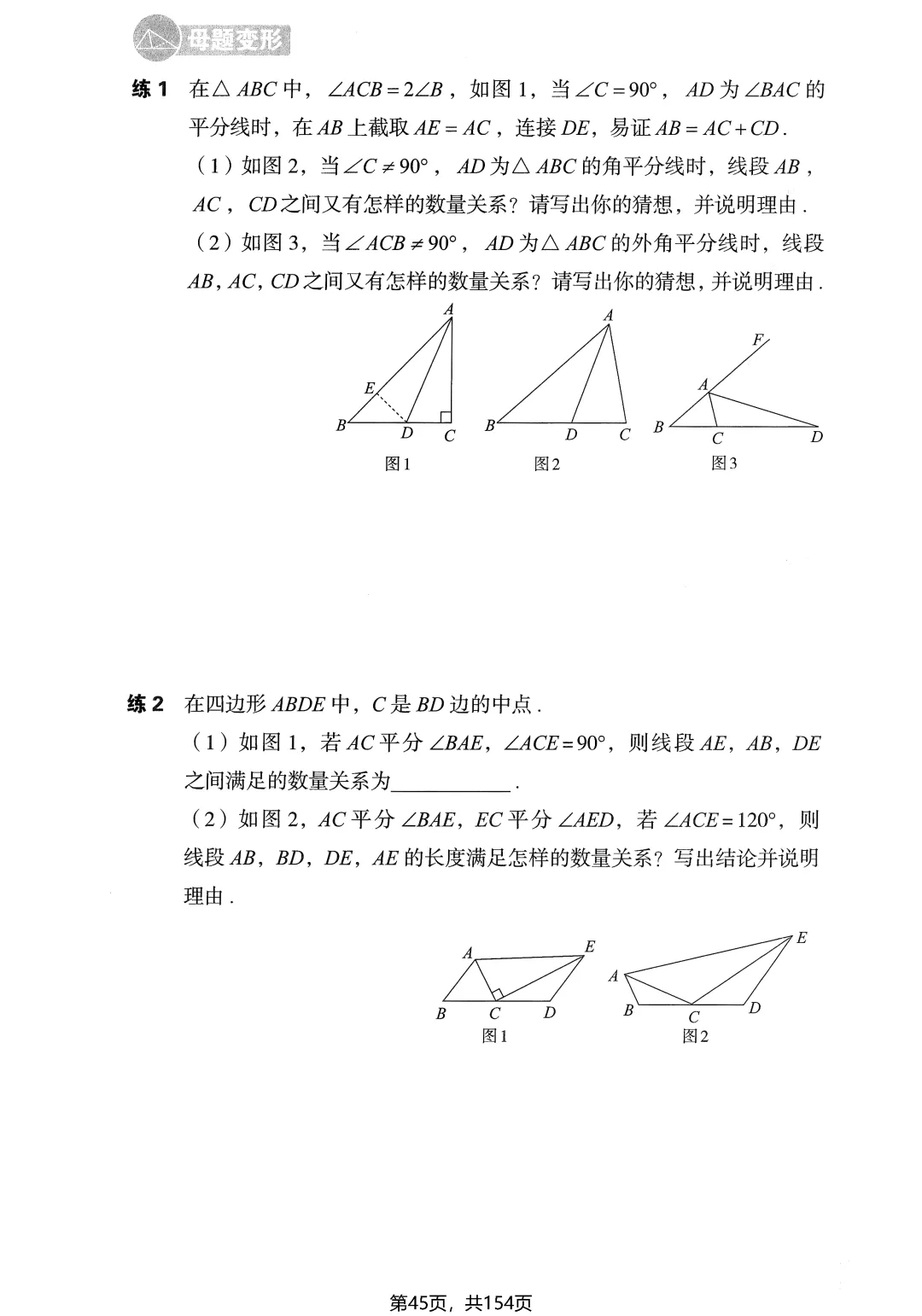 中考几何辅助线16专题——全等三角形4讲-第10张图片-四季读书网