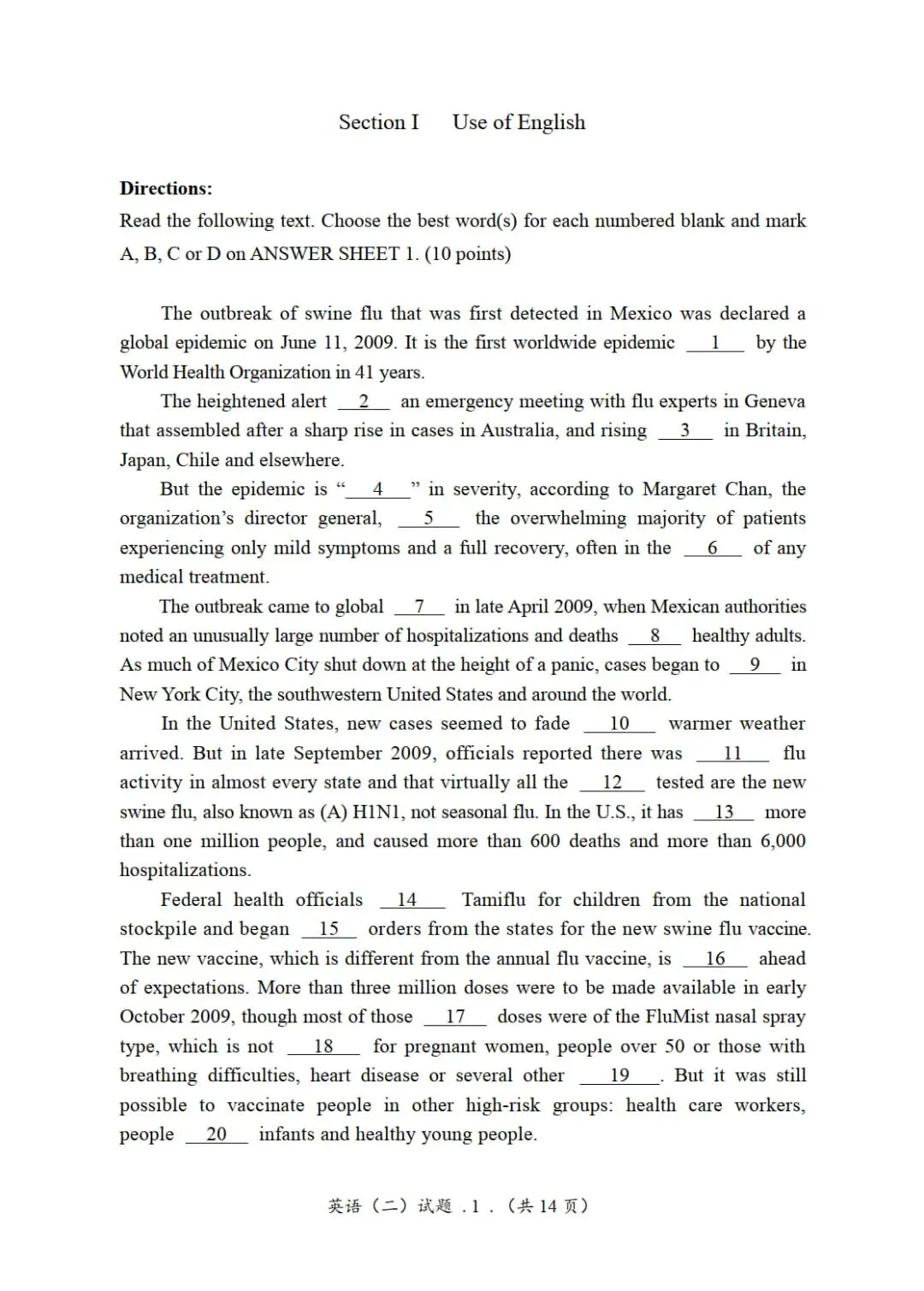 2010年考研英语(二)真题及答案解析-第4张图片-四季读书网 2010年考研英语(二)真题及答案解析-第4张图片-四季读书网