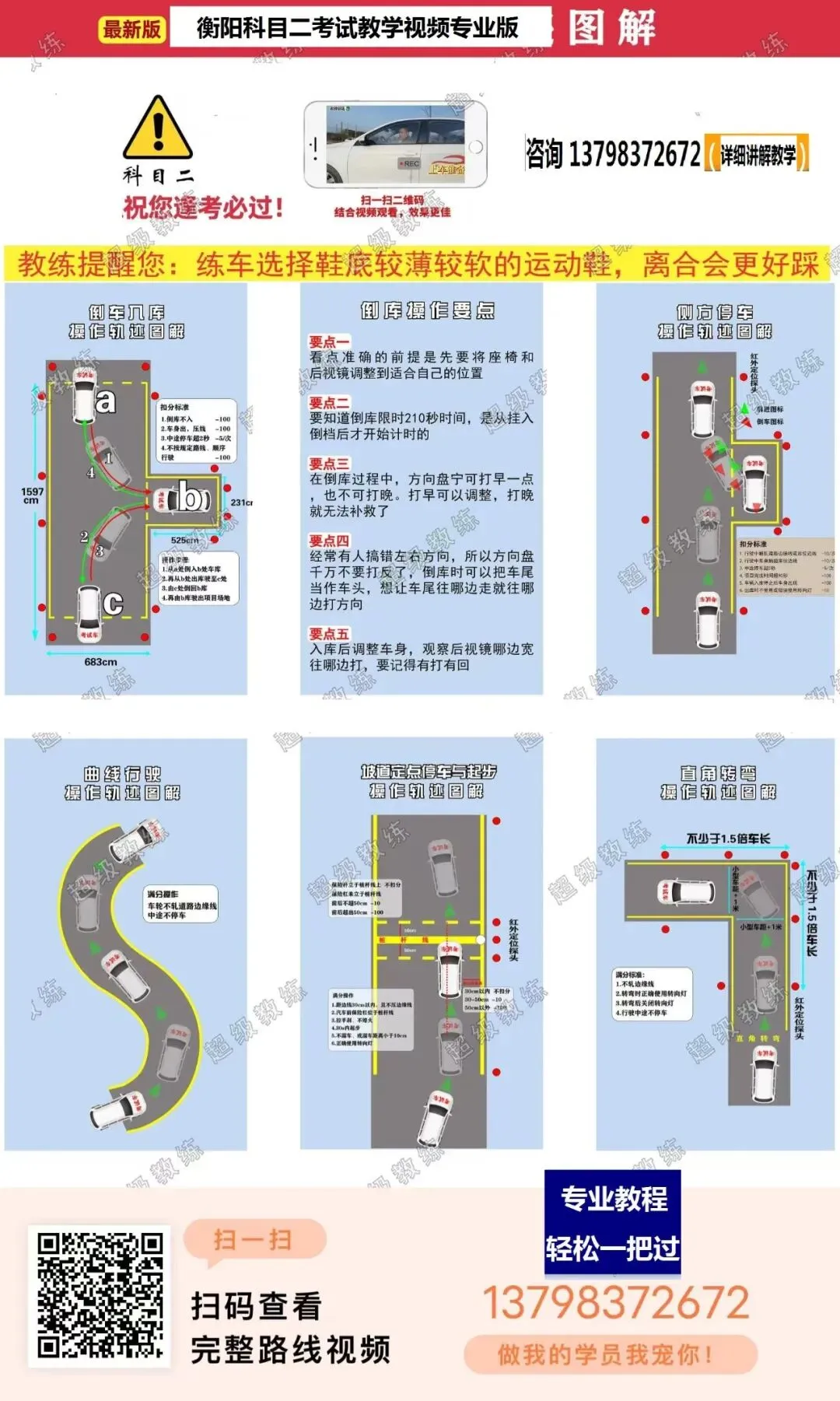 衡阳科目二,科目三茶山考场考试教学视频专业讲解路线图模拟练车新手陪练教程-第5张图片-四季读书网 衡阳科目二,科目三茶山考场考试教学视频专业讲解路线图模拟练车新手陪练教程-第5张图片-四季读书网
