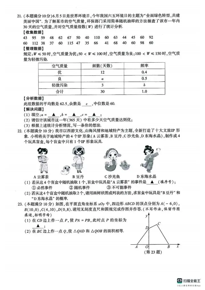 2026连云港数学真题-第3张图片-四季读书网