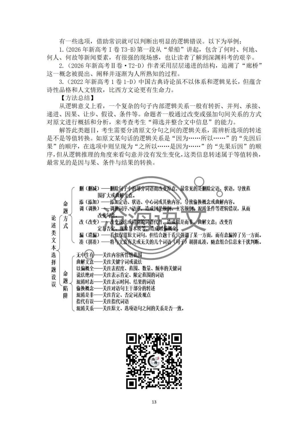 【信息类文本】以高考真题为例:追溯“命题路径”,避开“干扰陷阱”——信息类文本选择题设误-第75张图片-四季读书网 【信息类文本】以高考真题为例:追溯“命题路径”,避开“干扰陷阱”——信息类文本选择题设误-第75张图片-四季读书网