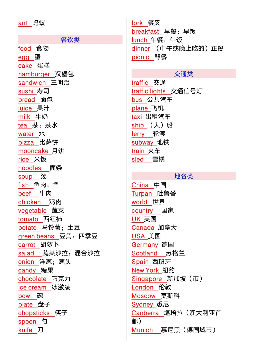 中考英语必背500个高频词汇,暑假每天背一页,开考轻松应对考试!-第7张图片-四季读书网 中考英语必背500个高频词汇,暑假每天背一页,开考轻松应对考试!-第7张图片-四季读书网