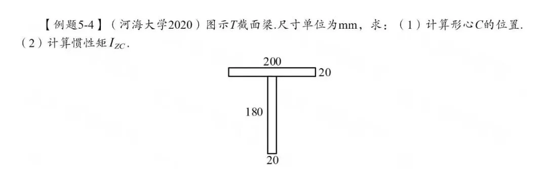 27考研材料力学每日一题(0813)| 求惯性矩-河海大学2020年真题-节选自2027版《材料力学复习全书》-第2张图片-四季读书网 27考研材料力学每日一题(0813)| 求惯性矩-河海大学2020年真题-节选自2027版《材料力学复习全书》-第2张图片-四季读书网