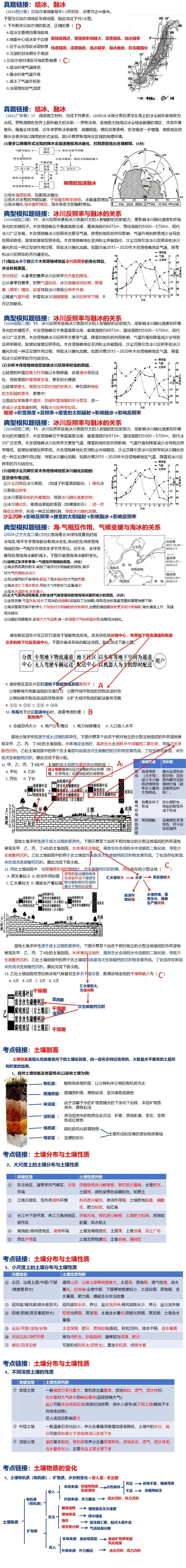 2026年高考山东地理真题讲评-第2张图片-四季读书网 2026年高考山东地理真题讲评-第2张图片-四季读书网