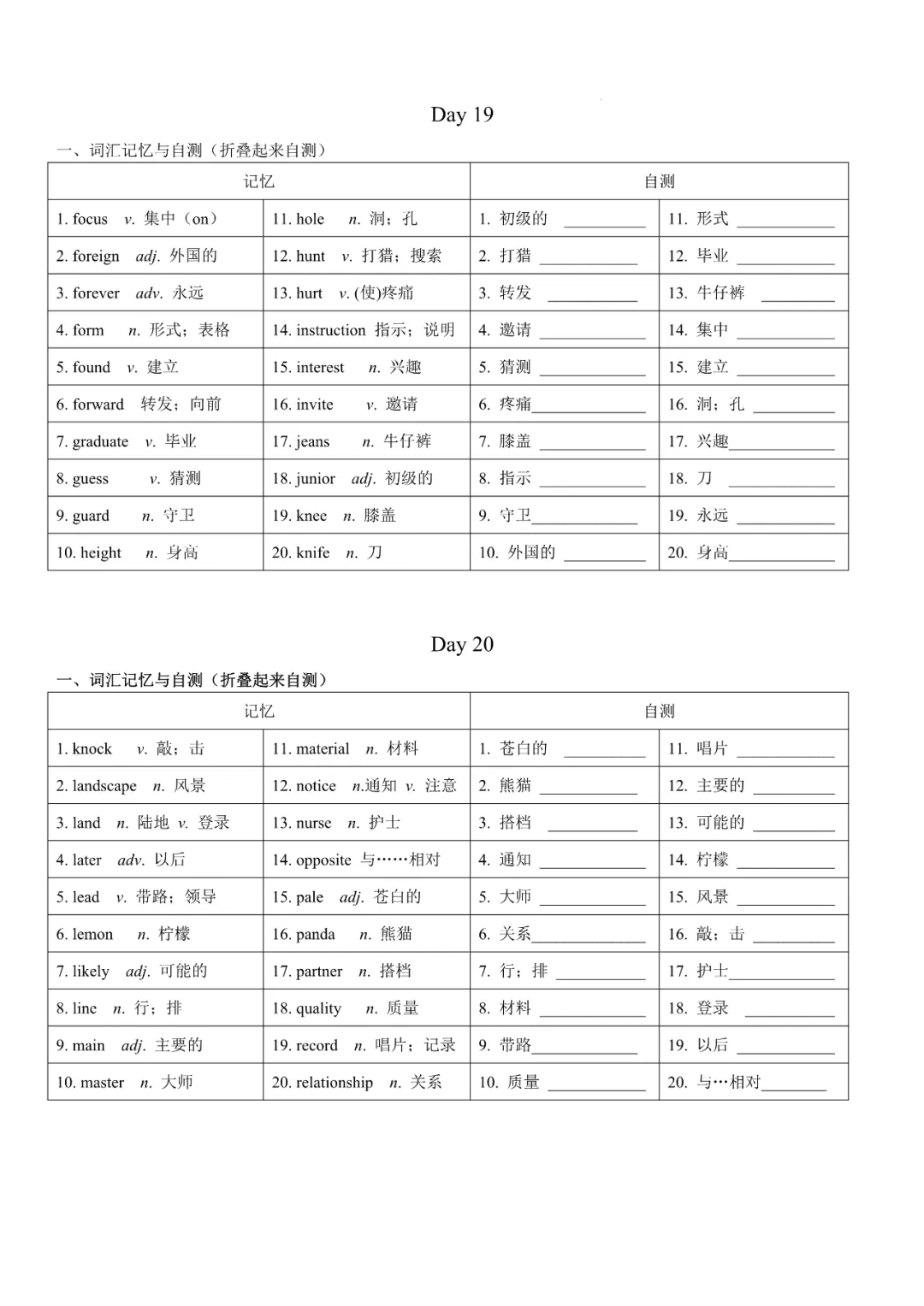精校版:中考高频词汇记背手册(24天默写)-第10张图片-四季读书网
