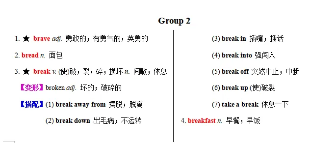搞定中考必备1600词----Day3-第5张图片-四季读书网 搞定中考必备1600词----Day3-第5张图片-四季读书网
