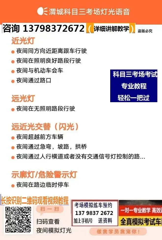 咸阳渭城科目二科目三考场考试视频专业讲解模拟练车新手陪练详细教学-第8张图片-四季读书网