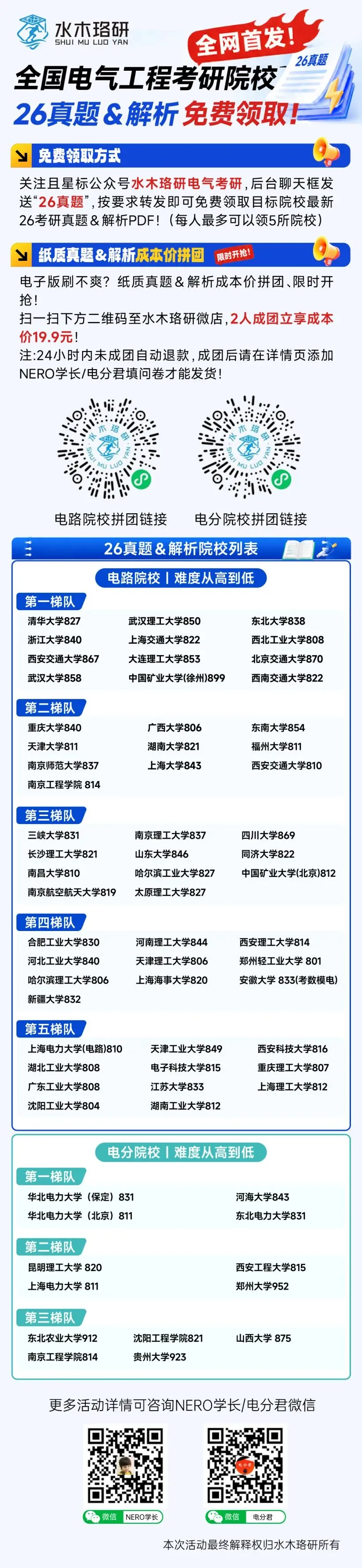 独家首发!全国电气考研院校,26真题&解析免费领!-第3张图片-四季读书网 独家首发!全国电气考研院校,26真题&解析免费领!-第3张图片-四季读书网