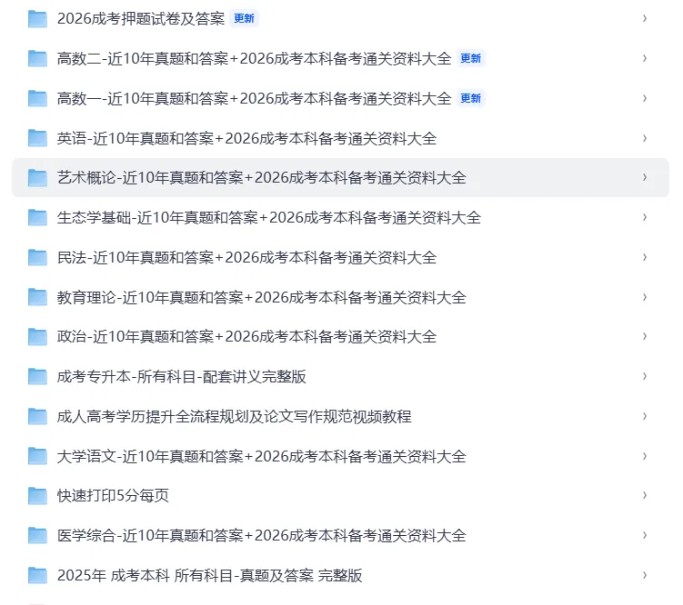 2026年安徽成考绝密复习资料和历年真题!-第1张图片-四季读书网