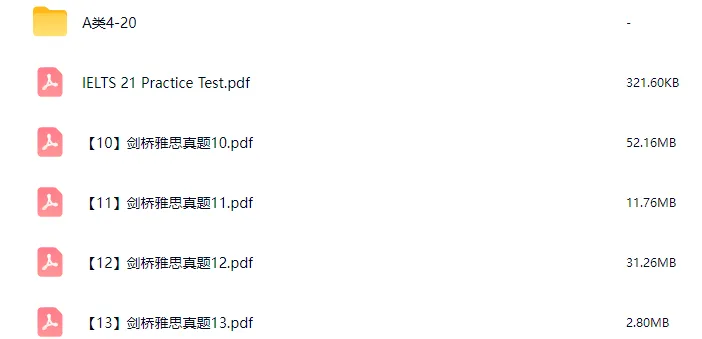 《剑桥雅思真题pdf电子版4-20》全册,含音频(附高清PDF可打印)-第2张图片-四季读书网
