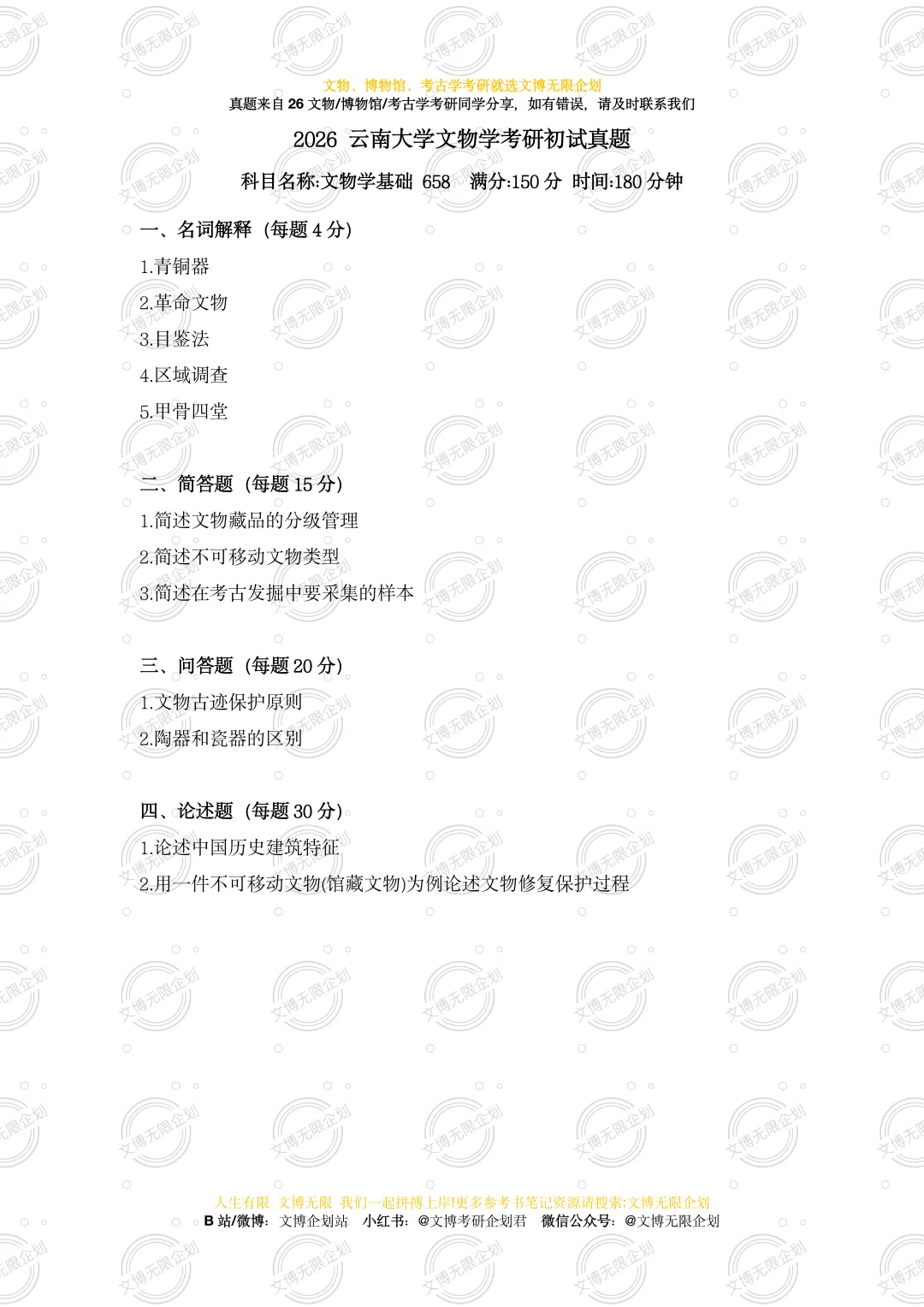 文博择校 | 录取数据+真题评析+报考建议,一篇说透-第25张图片-四季读书网 文博择校 | 录取数据+真题评析+报考建议,一篇说透-第25张图片-四季读书网