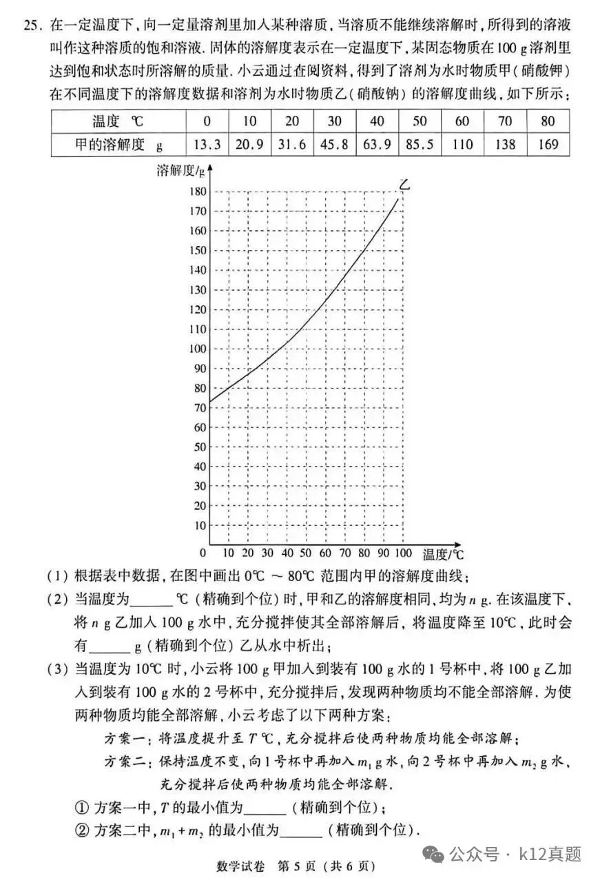 中考真题原卷:北京市2026年中考语数英物道全5科试题(含答案)-第17张图片-四季读书网