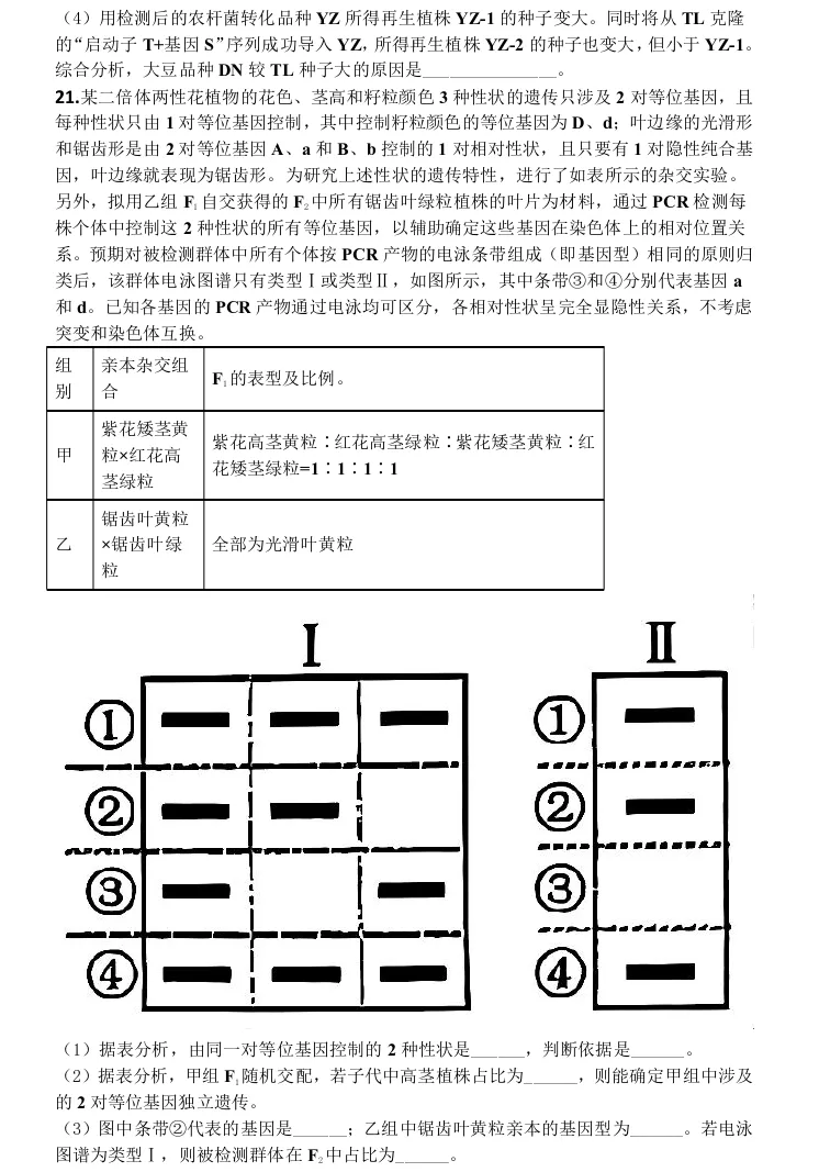 贵阳市2027届高三8月第一次适应性模拟考试生物学试题及参考答案-第12张图片-四季读书网 贵阳市2027届高三8月第一次适应性模拟考试生物学试题及参考答案-第12张图片-四季读书网