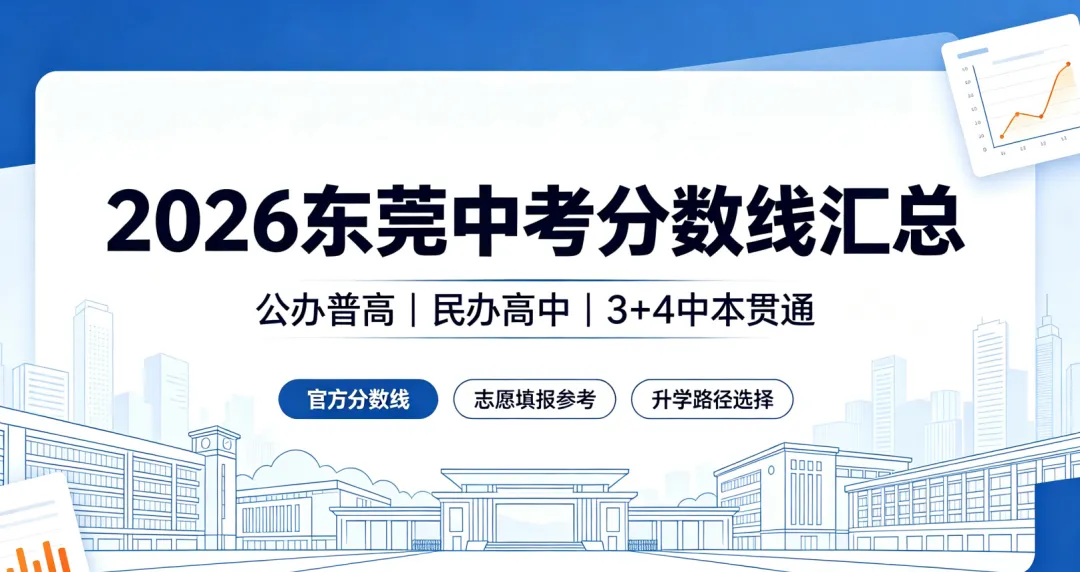 2026东莞中考最新分数线汇总!公办普高、民办高中、3+4中本贯通全线公布-第1张图片-四季读书网 2026东莞中考最新分数线汇总!公办普高、民办高中、3+4中本贯通全线公布-第1张图片-四季读书网