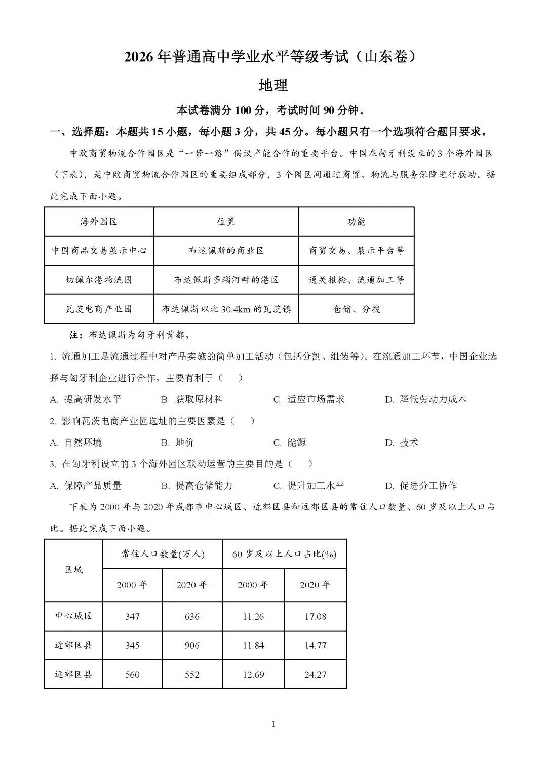 2026年山东高考真题及官方答案(9科全)-第273张图片-四季读书网 2026年山东高考真题及官方答案(9科全)-第273张图片-四季读书网