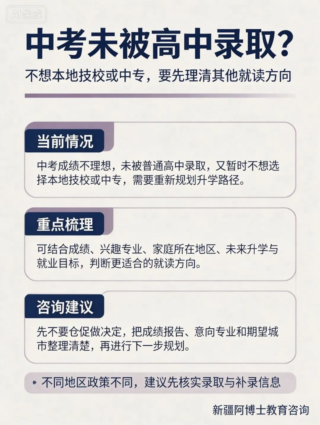 中考、高考遇到各类升学难题怎么办?转专业、录取不满意、无录取通知、不想复读专属老师一对一答疑咨询过程免费-第6张图片-四季读书网