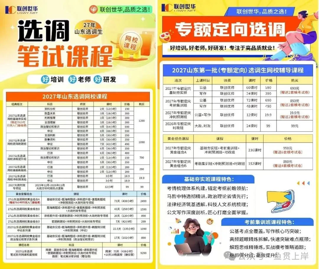 【免费领】2027山东选调生模拟7套卷(模考练手,查缺补漏)联创世华出品-第7张图片-四季读书网
