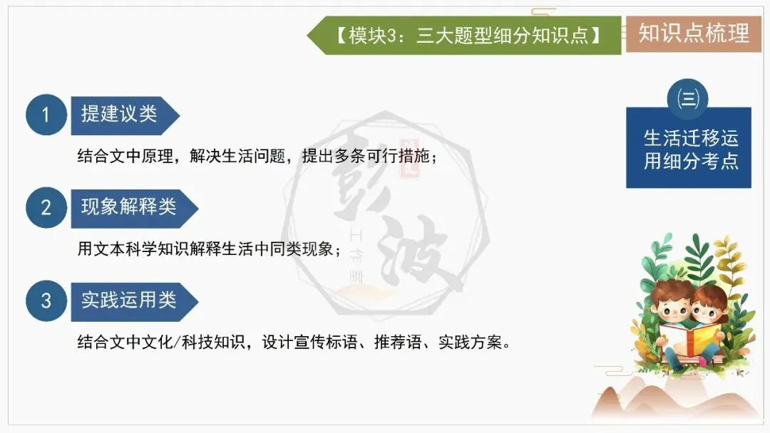 【中考专项-说明文阅读9讲】课件+文本+例文实战-09拓展探究、观点表达、生活联系运用(5元)-第14张图片-四季读书网