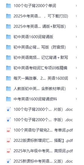初三暑假备考|中考英语1600核心词汇完整版,可打印背诵素材-第2张图片-四季读书网 初三暑假备考|中考英语1600核心词汇完整版,可打印背诵素材-第2张图片-四季读书网