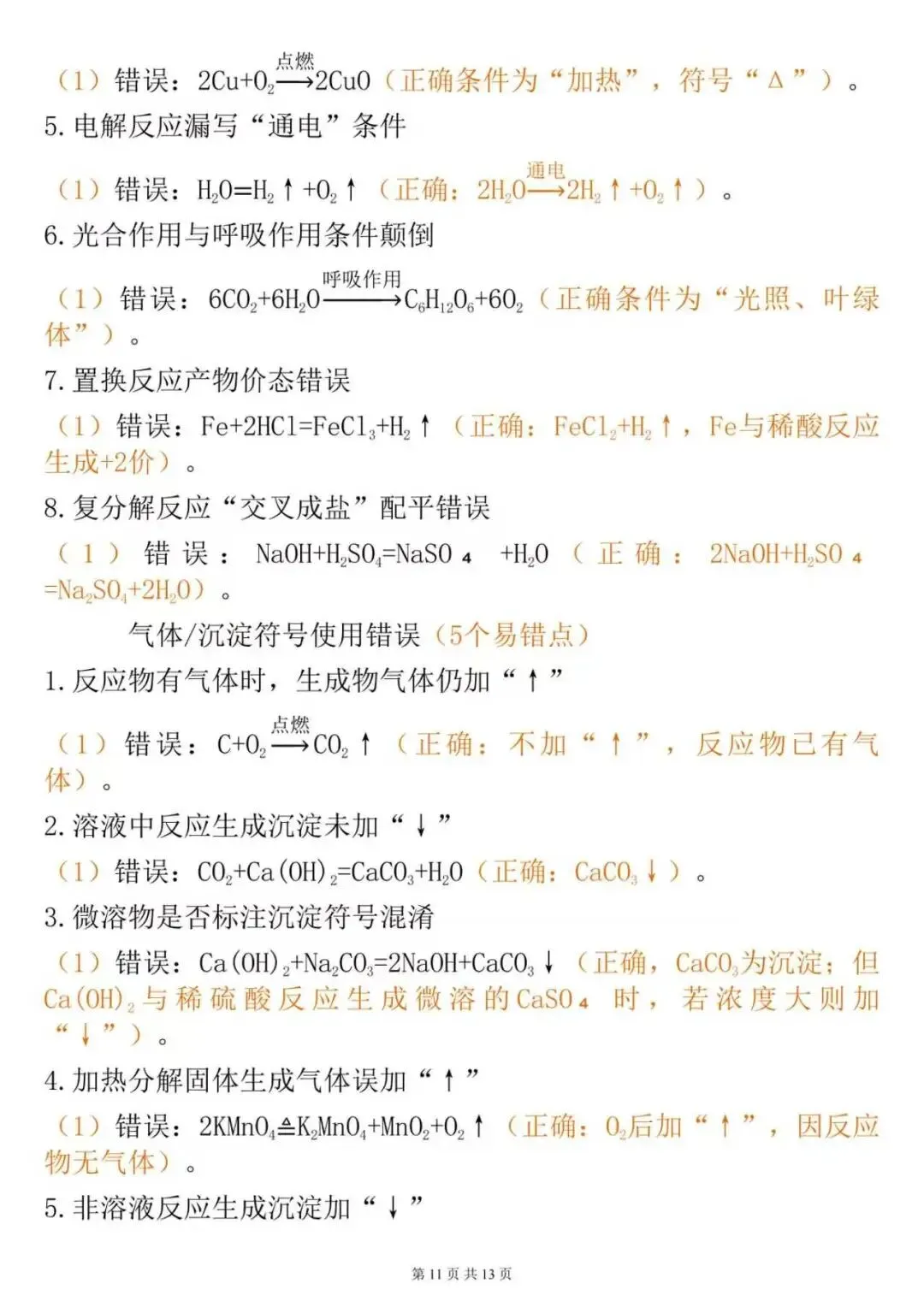 直接背诵!!!中考化学21个必考方程式知识点-第11张图片-四季读书网